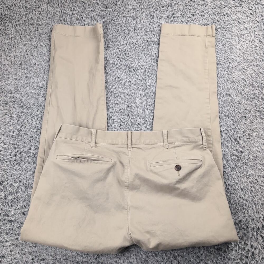 J Crew Pants Mens 31x30 Beige Slim Flex Flat Front Preppy Straight Classiccore